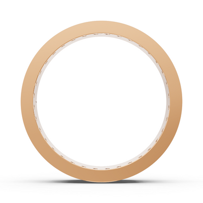 Bague élégante en or rose avec 36 diamants – 1,30 mm, 0,360 carat, or 14 carats