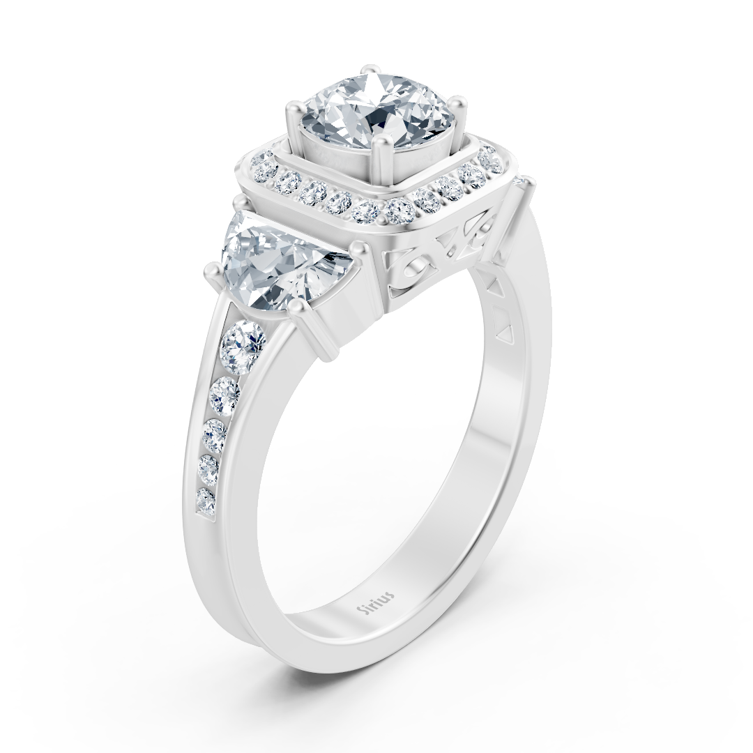 Luxuriöser Weißgoldring mit Diamanten - hochwertiger Schmuck von Rosy Lab Diamonds