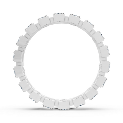 Bague diamant géométrique en or blanc – 0,324 carat