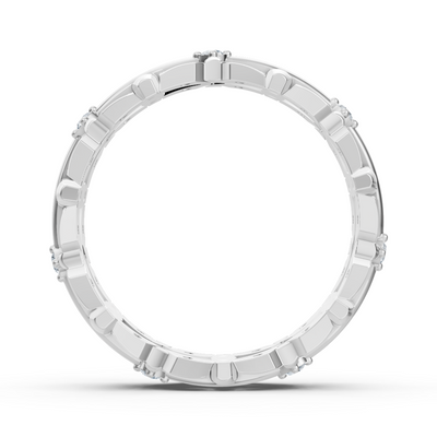 Floraler Diamant-Ring in Weißgold – 0,378 Karat