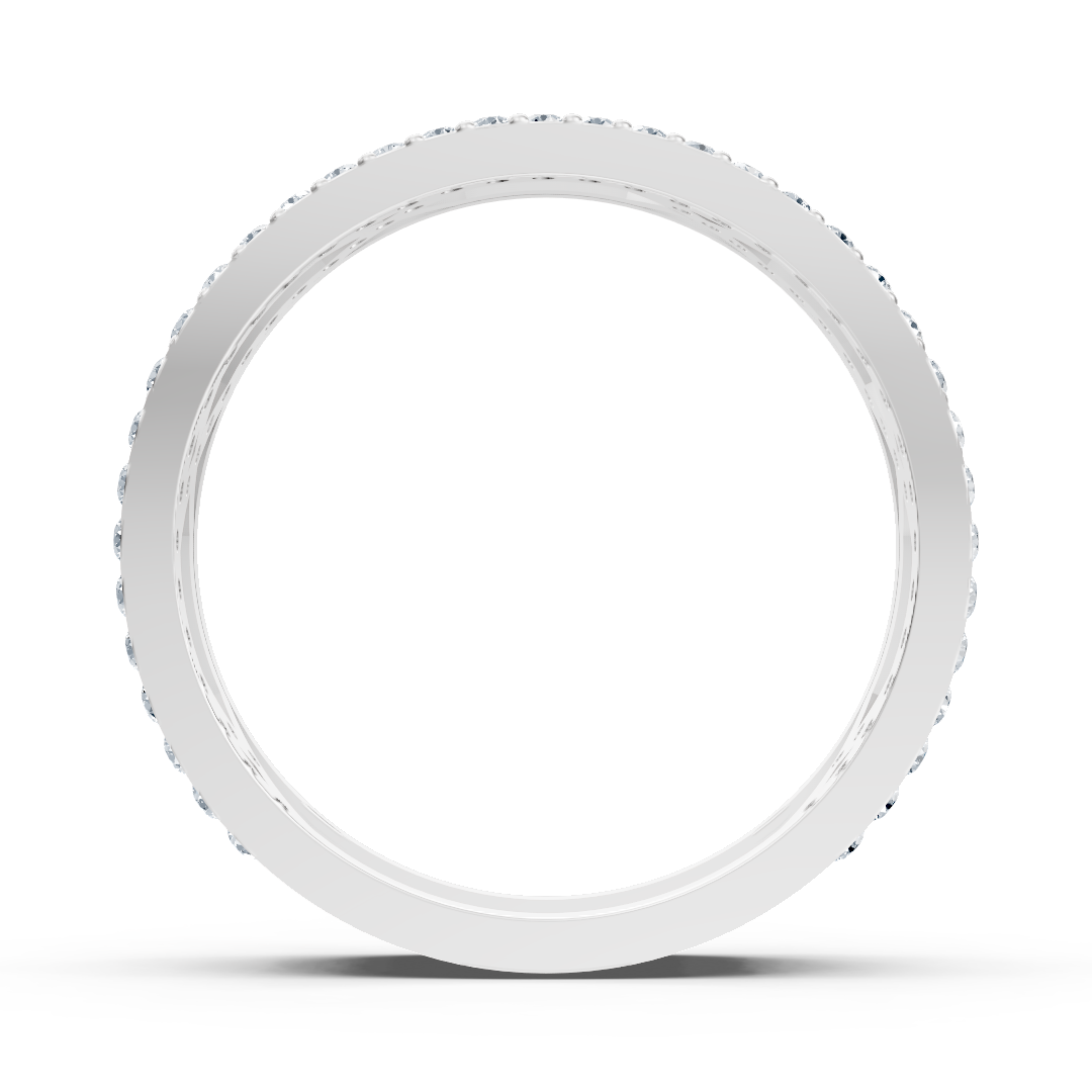 Statement ring with lab-grown diamonds in White Gold - high-quality Jewelry by Rosy Lab Diamonds