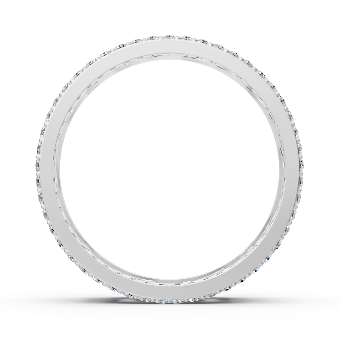 Braided white gold ring with lab-grown diamonds – high-quality Jewelry from Rosy Lab Diamonds