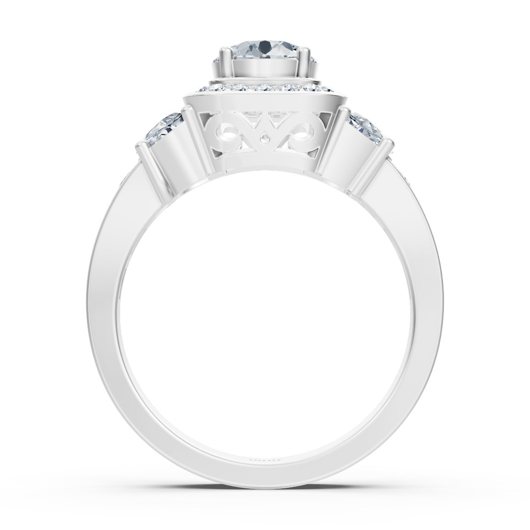 Luxuriöser Weißgoldring mit Diamanten - hochwertiger Schmuck von Rosy Lab Diamonds
