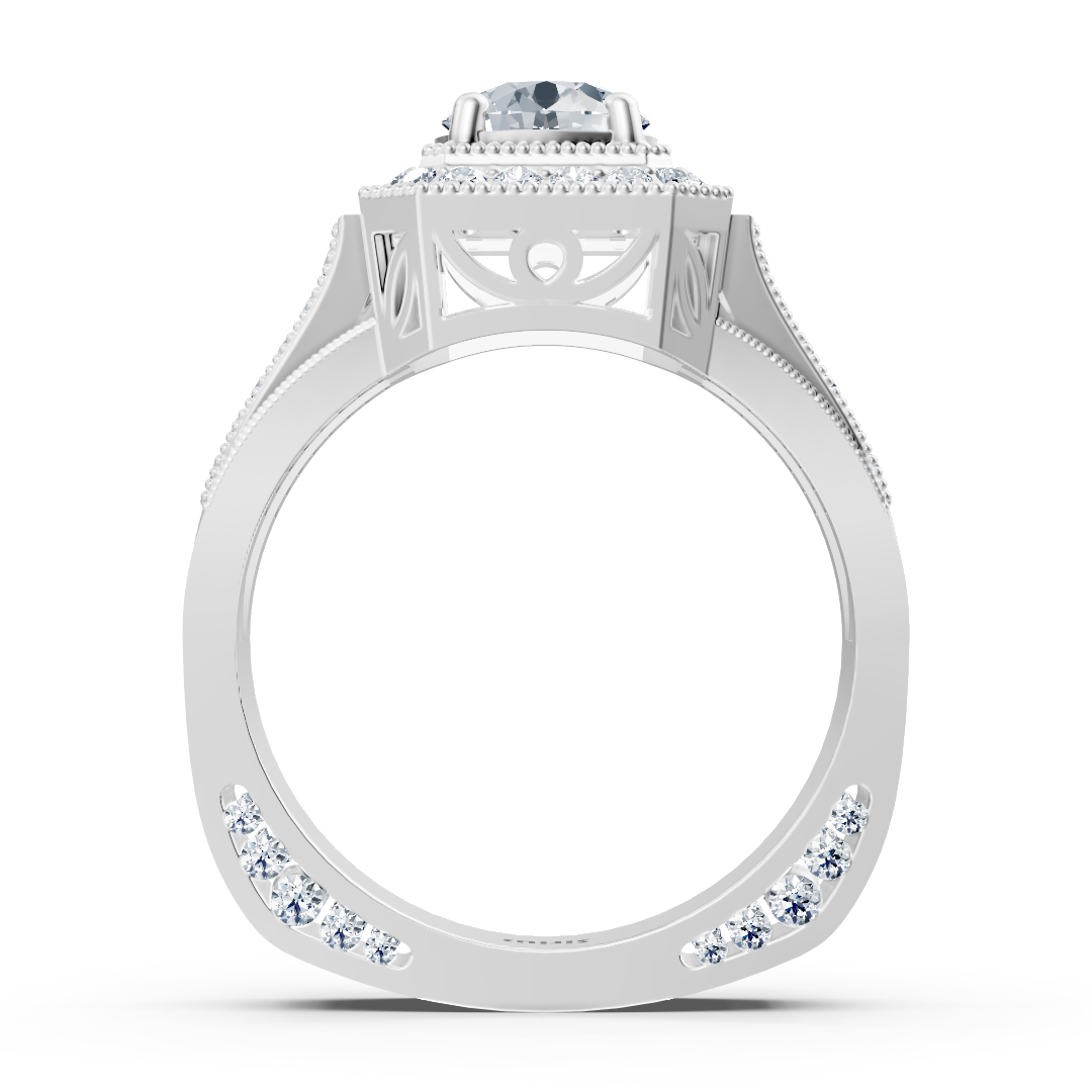 Exclusive men's ring with lab-grown diamonds in White Gold - high-quality Jewelry from Rosy Lab Diamonds