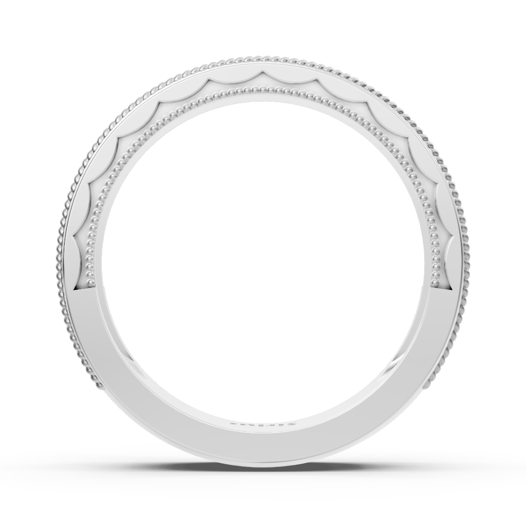 Bague en or blanc sertie de diamants de laboratoire en forme d’étoile – Bijoux haut de gamme de Rosy Lab Diamonds