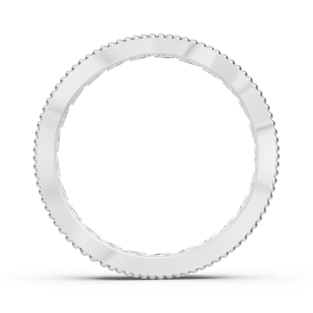 Bague diamant en forme de feuille en or blanc – 0,44 carat