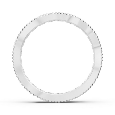 Bague diamant en forme de feuille en or blanc – 0,44 carat