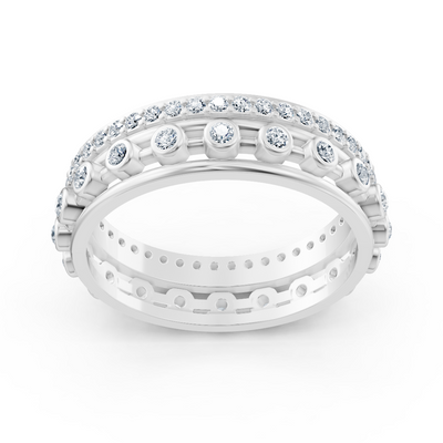 14 carat white gold Pırlanta Pavé ring "Glamour"