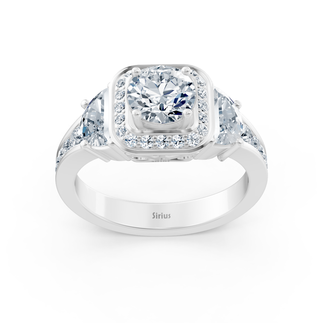 Luxuriöser Weißgoldring mit Diamanten - hochwertiger Schmuck von Rosy Lab Diamonds