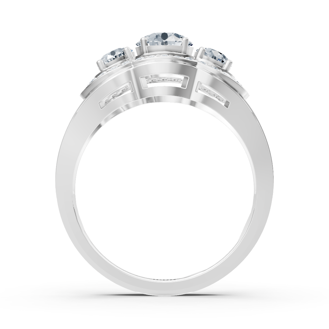 Prunkvoller Weißgoldring mit funkelnden Diamanten - hochwertiger Schmuck von Rosy Lab Diamonds