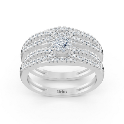 Diamond bridal ring set white gold