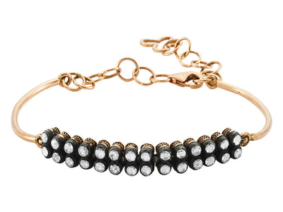 Double-set diamond bracelet with 0.68 ct – 8K rose gold