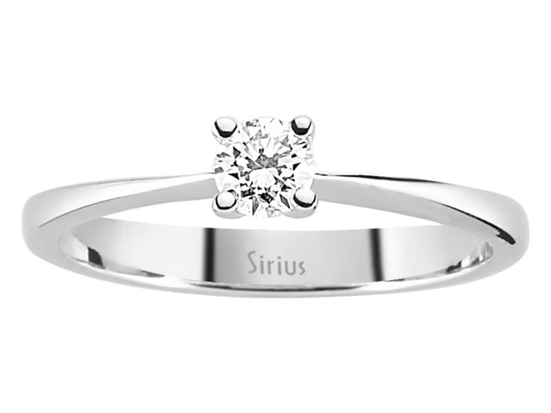 Bague de fiançailles solitaire simple avec diamant rond de 0,24 ct | Or 14 carats – Bijoux haut de gamme de Rosy Lab Diamonds