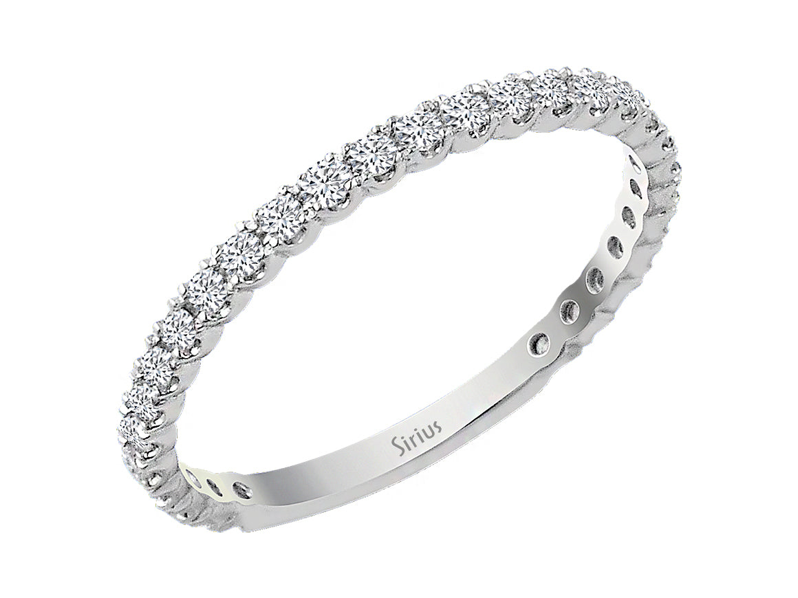 Bague anneau en Or Blanc sertie de 29 diamants de laboratoire de 0,25 carat – Bijoux haut de gamme de Rosy Lab Diamonds