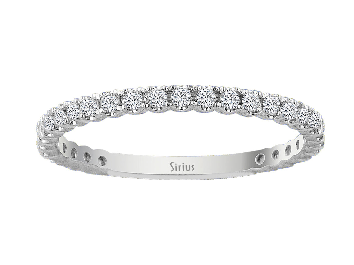 Bague anneau en Or Blanc sertie de 29 diamants de laboratoire de 0,25 carat – Bijoux haut de gamme de Rosy Lab Diamonds