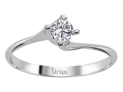 Feiner Solitär-Ring mit 0,26 Karat rundem Labor-Diamanten