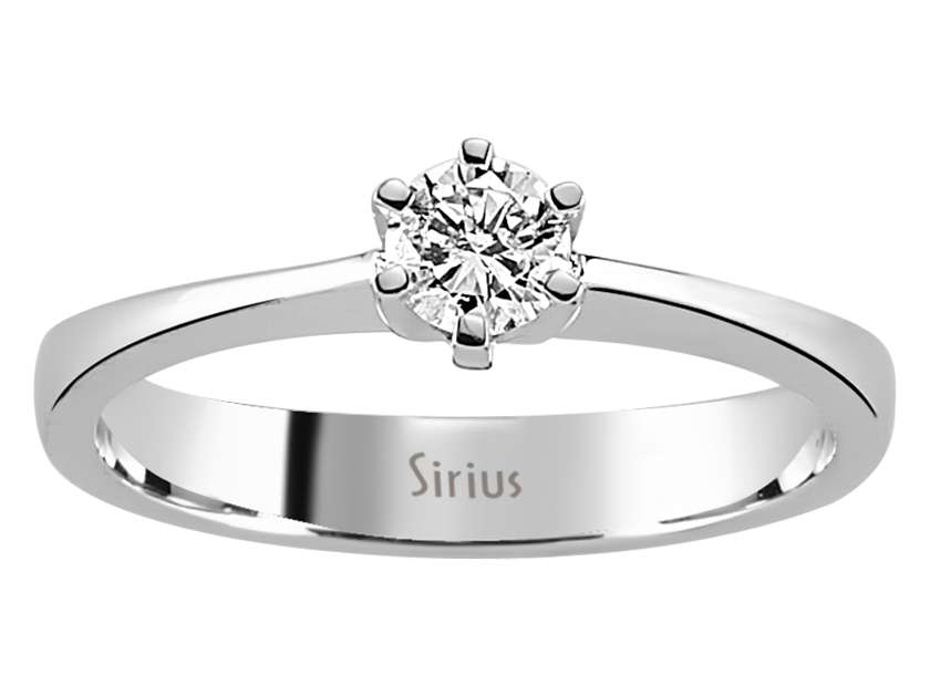 Zeitloser Weißgold-Ring mit 0,27 Karat laborgezüchtetem Diamanten - 14K Weißgold - hochwertiger Schmuck von Rosy Lab Diamonds