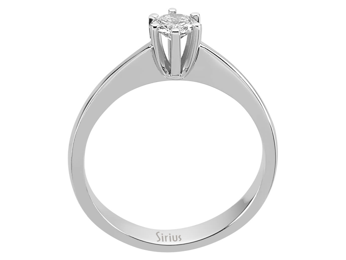 Zeitloser Weißgold-Ring mit 0,27 Karat laborgezüchtetem Diamanten - 14K Weißgold - hochwertiger Schmuck von Rosy Lab Diamonds