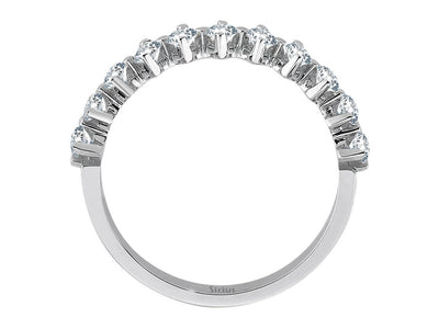 Bague demi-cercle Eloria avec 11 diamants cultivés en laboratoire