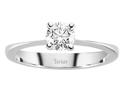 Zeitloser 14K Gold Solitär Verlobungsring mit 0,52 ct Runddiamant