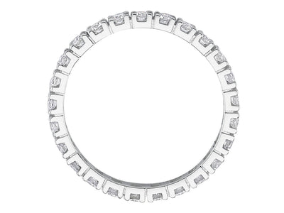 Classic white gold eternity ring with 25 lab-grown diamonds