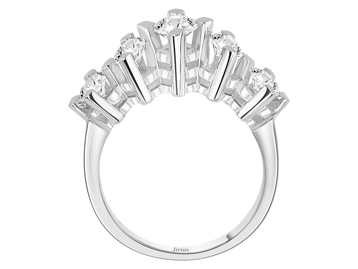 Solira Five-Stone Ring with 1.00 ct lab-grown diamonds