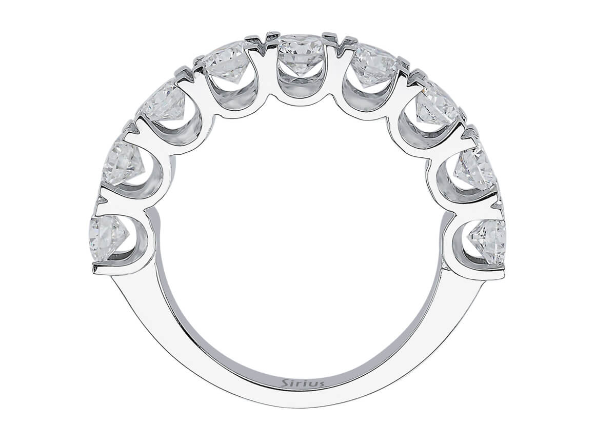 Allegra Ring mit 9 lab-grown Diamanten | 14K Gold, 1,70 ct - hochwertiger Schmuck von Rosy Lab Diamonds