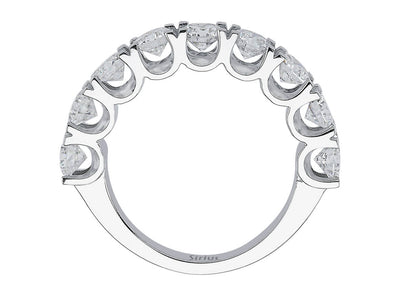 Allegra half-circle ring with 9 lab-grown diamonds