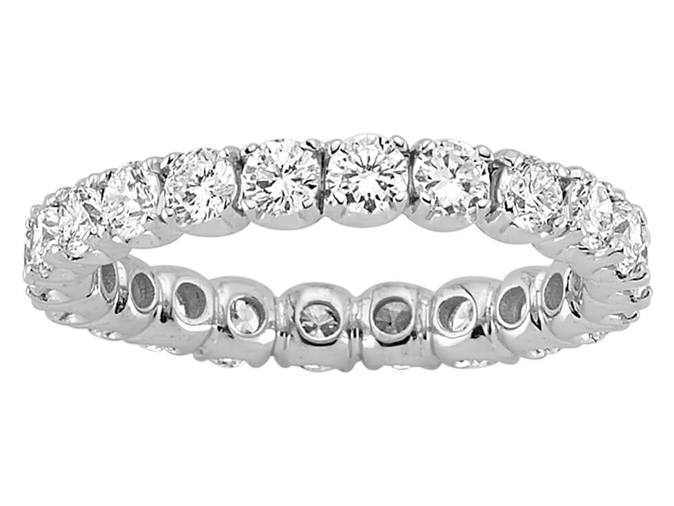 Tamtur diamond ring with 2.10 ct – 14K White Gold | 07R0195 – high-quality Jewelry by Rosy Lab Diamonds