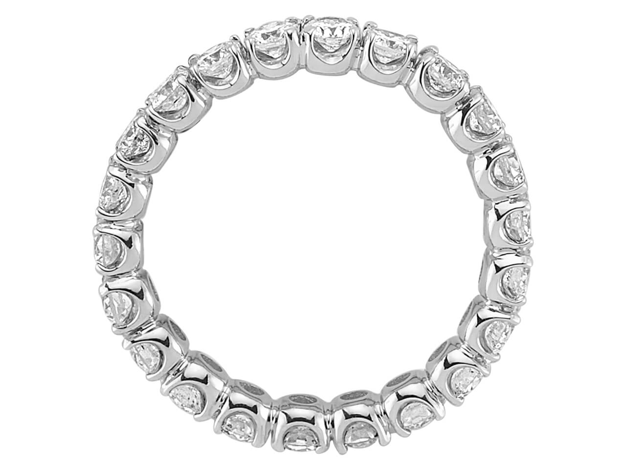 Tamtur diamond ring with 2.10 ct – 14K White Gold | 07R0195 – high-quality Jewelry by Rosy Lab Diamonds