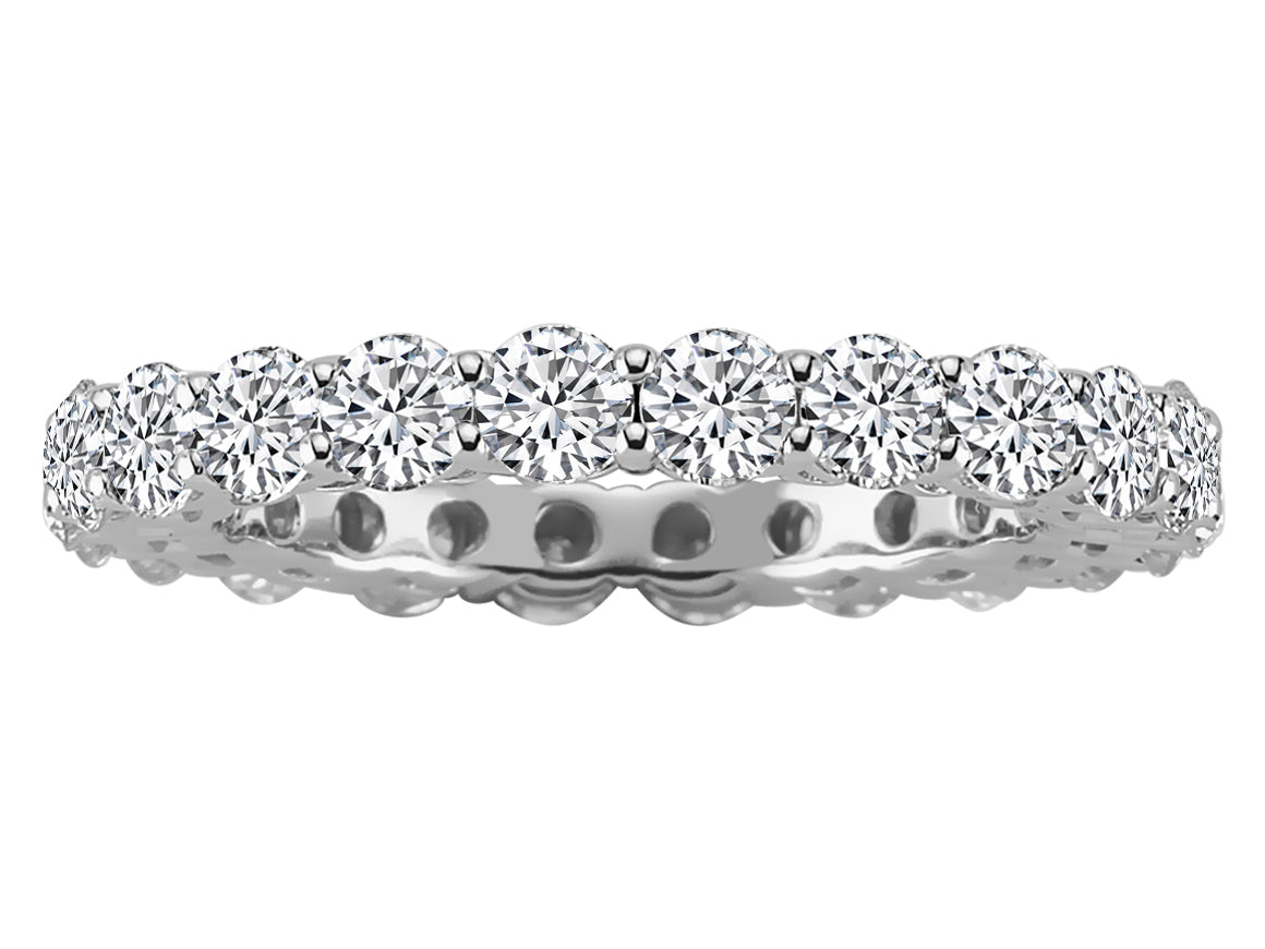 Luxuriöser Diamant-Trauring mit 2,43 ct in 14K Weißgold