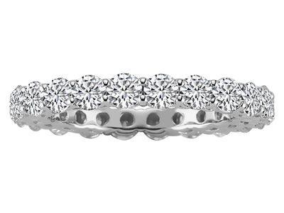 Luxuriöser Diamant-Trauring mit 2,43 ct in 14K Weißgold