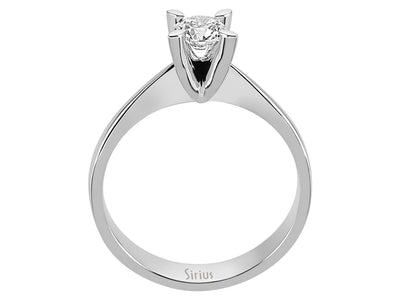 Klassischer Solitär Verlobungsring mit 0,40 ct Runddiamant aus 14K Gold
