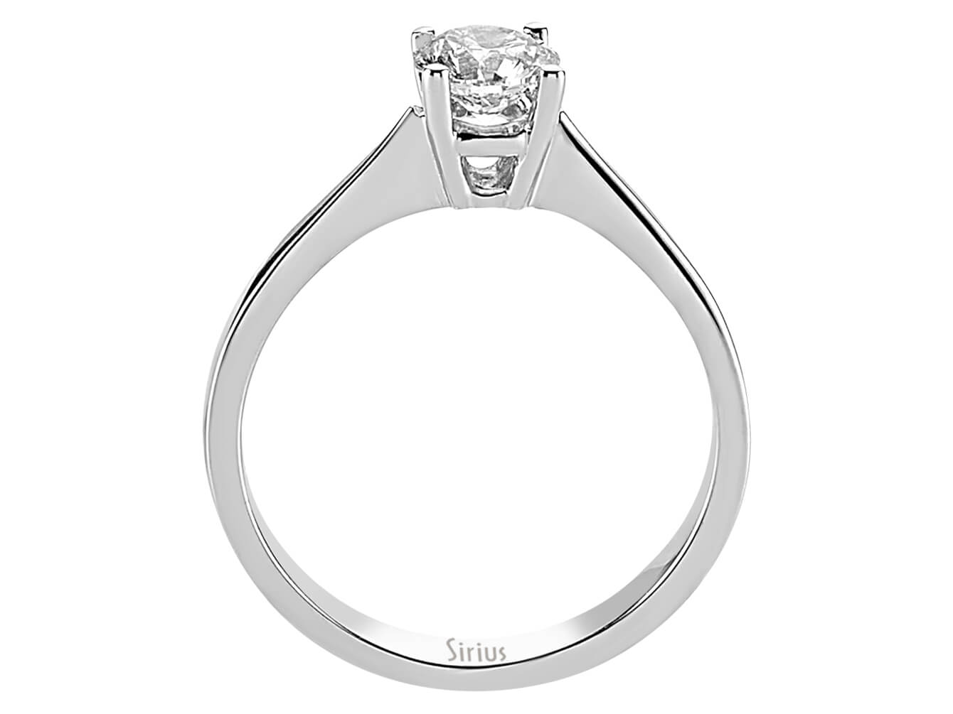 Eleganter Weißgold-Ring mit 0,62 Karat Labor-Diamant