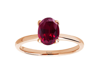 Oval Tourmaline Solitaire Ring in 14K Rose Gold – 1.10 ct