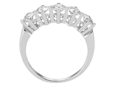 Exquisiter Fünf-Stein Diamantring mit laborgezüchteten Diamanten