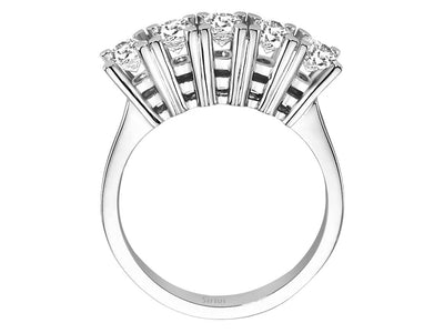 Exklusiver Fünfstein-Diamantring mit 1,15 ct – 14K Weißgold