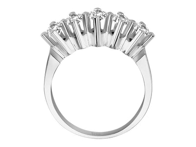 Fünfstein-Diamantring mit 0,89 ct – 14K Weißgold