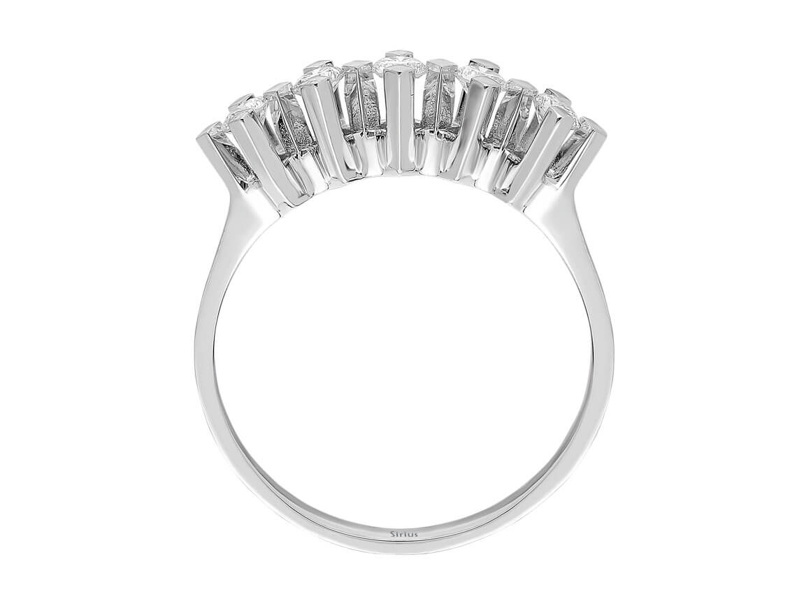 5er Diamantring 0,40 ct - 14K Weißgold | Eleganz & Symbolkraft - hochwertiger Schmuck von Rosy Lab Diamonds