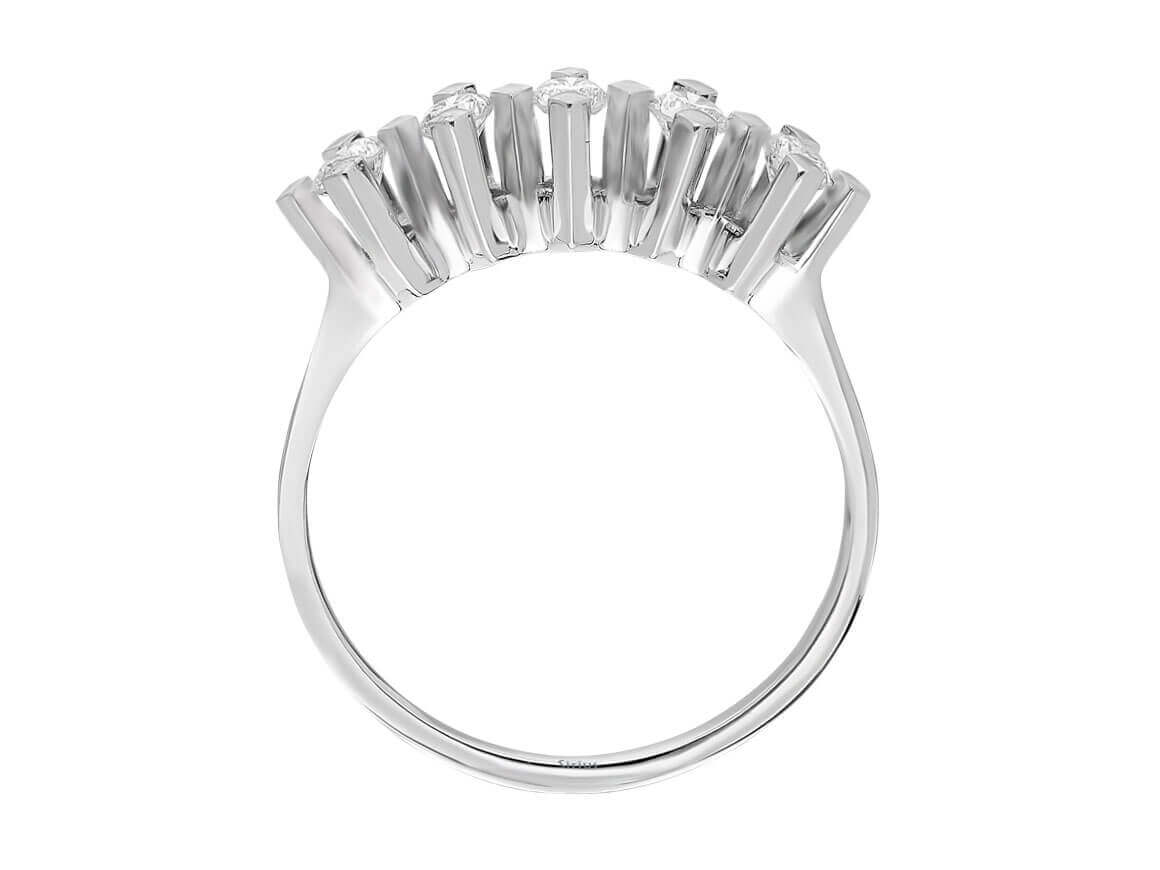 5-Stone Diamond Ring 0.50 ct - 14K White Gold | Classic & Elegant - high-quality Jewelry by Rosy Lab Diamonds