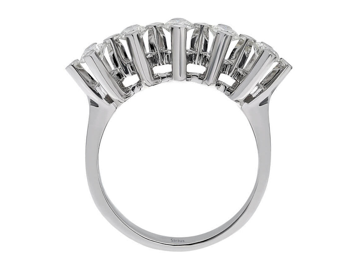 Classic 5-Stone Ring with Diamonds – 1.01 ct in 14K White Gold