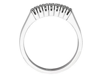 Élégante bague en diamant Siebenstein en or blanc