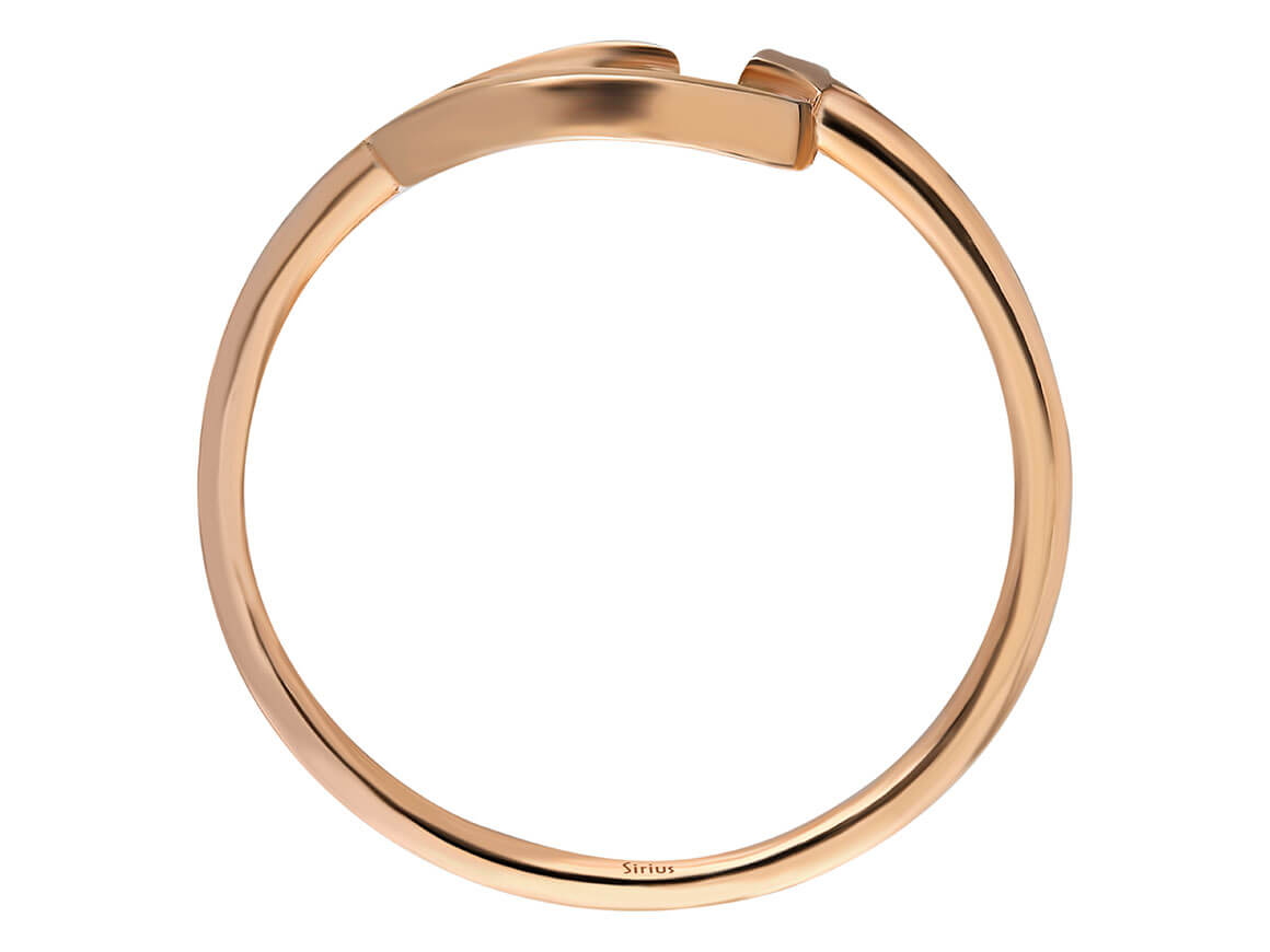 Minimalistischer Mond- und Stern-Diamantring aus 8 Karat Roségold - hochwertiger Schmuck von Rosy Lab Diamonds
