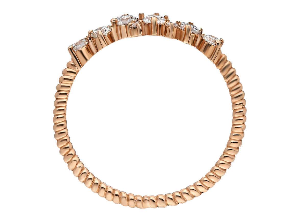 Elegant Diamond Ring "Bella Elara" in 8-karat Rose Gold – high-quality Jewelry by Rosy Lab Diamonds