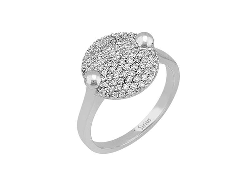 خاتم دولوناي متلألئ يضم 89 ماسة مخبرية من الذهب عيار 14 قيراطًا - مجوهرات فاخرة من Rosy Lab Diamonds