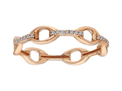 Elegant ring "Fenike" with 28 diamonds