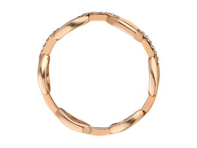 Elegant ring "Fenike" with 28 diamonds