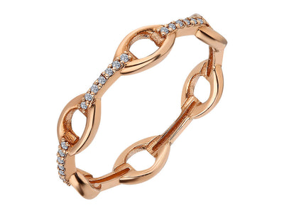 Elegant ring "Fenike" with 28 diamonds