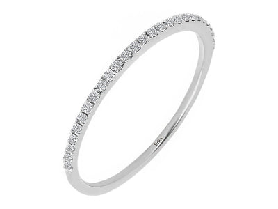 Feiner 14K Gold Halbkreis-Ring mit 27 laborgezüchteten Diamanten