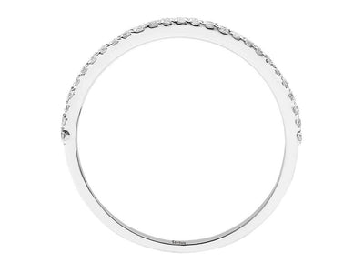 Feiner 14K Gold Halbkreis-Ring mit 27 laborgezüchteten Diamanten